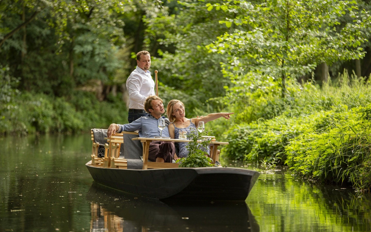 Kahnfahrt im Spreewald, Foto: Ron Petraß, Lizenz: Amt Burg (Spreewald)