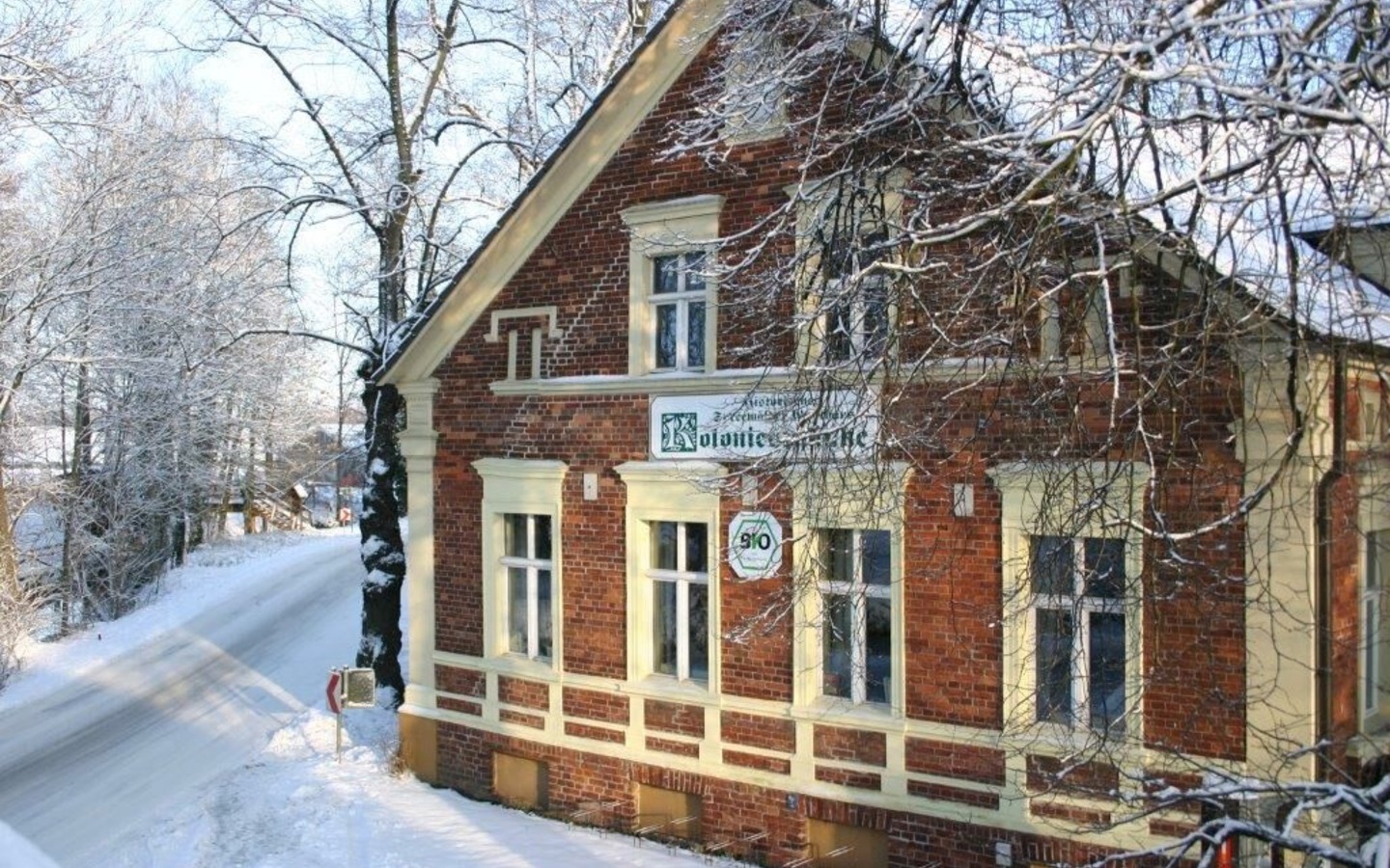 Winterliches Bio Hotel Kolonieschänke
