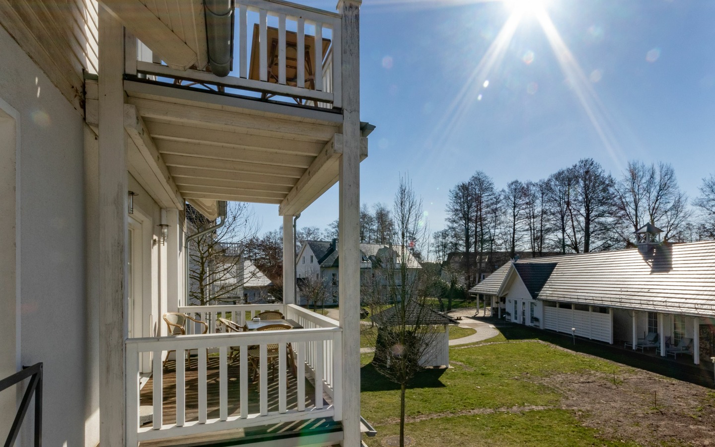 Blick vom Balkon