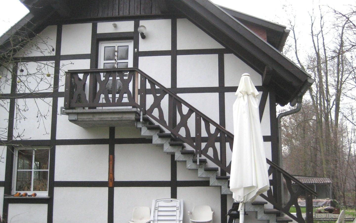 Außentreppe zur Ferienwohnung