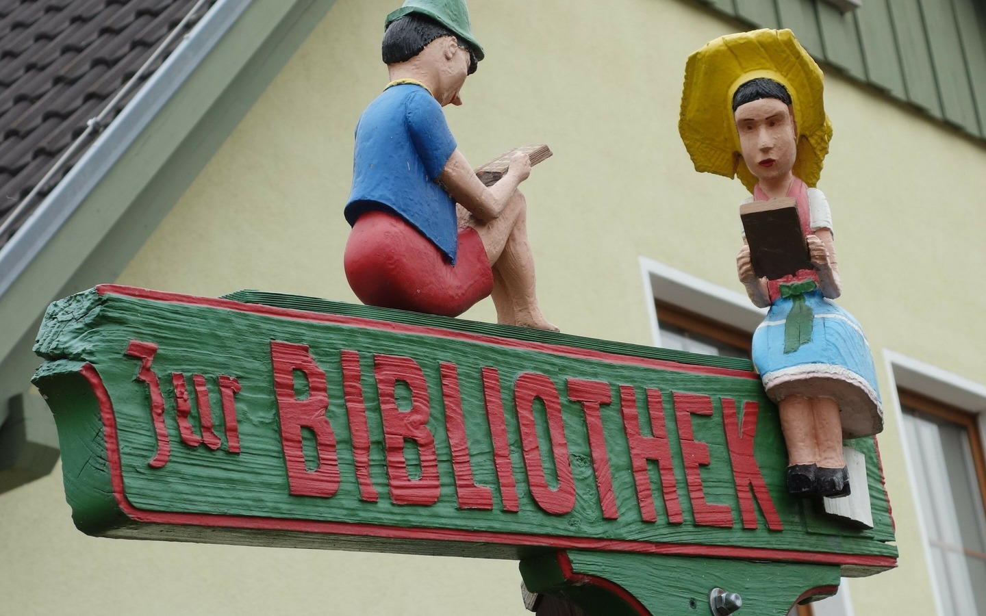 Spreewaldbibliothek „Mina Witkojc“, Foto: Kerstin Möbes, Lizenz: Amt Burg (Spreewald)