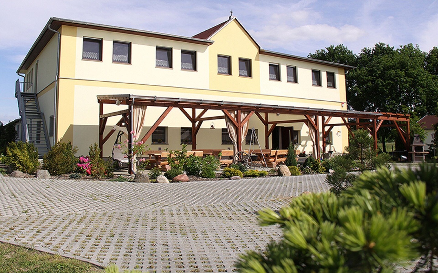 Außenansicht Reiterhof zum Spreewald, Foto: Familie Brachmann, Lizenz: Familie Brachmann