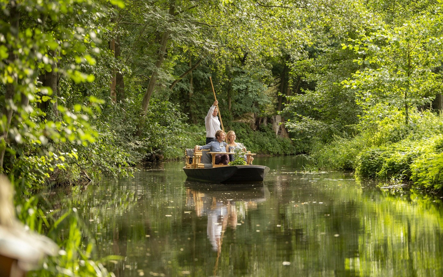 Kahnfahrt, Foto: Ron Petraß, Lizenz: Amt Burg (Spreewald)