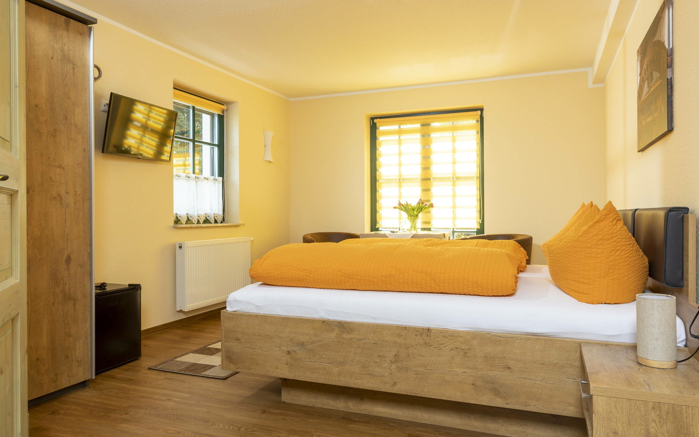 Pension Kräutermühlenhof Doppelzimmer, Foto: Rainer Weisflog, Lizenz: Kräutermühlenhof Burg Spreewald