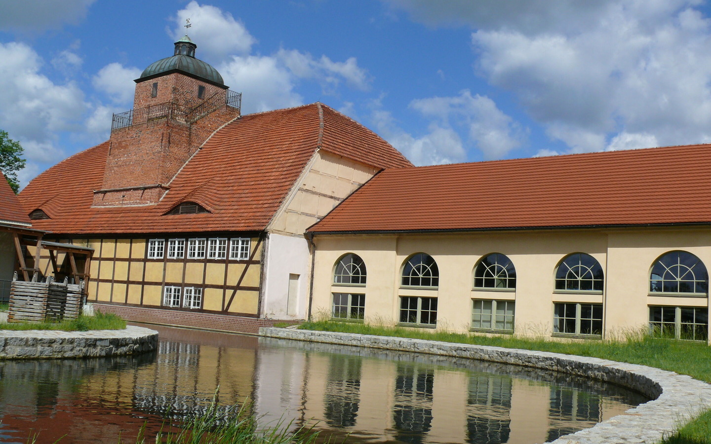 Rückansicht vom Eisenhütten- und Fischereimuseum Peitz , Foto: N. Mucha, Lizenz: Amt Peitz