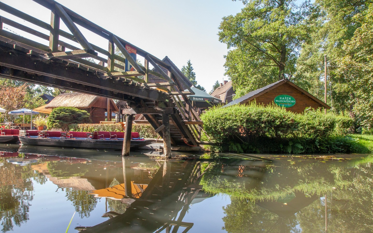 Hafen Waldschlösschen, Foto: Peter Becker, Lizenz: Amt Burg (Spreewald)