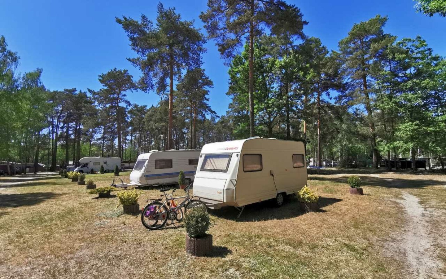 Urlaubscamping Standplatz, Foto: ReFanCard, Lizenz: Waldcamping Am Großsee
