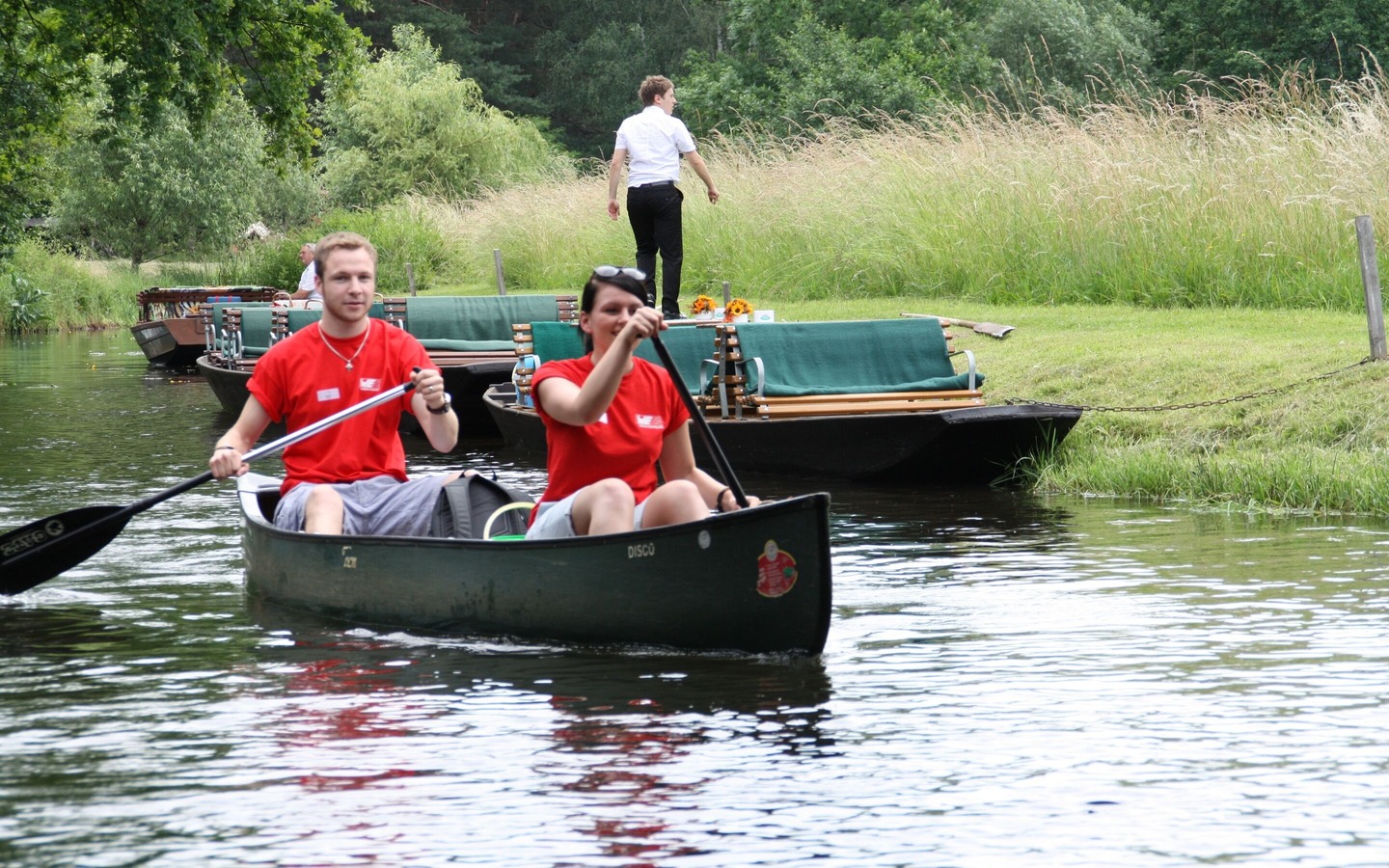 Kanufahren im Spreewald, Foto: Bootshaus am Leineweber, Lizenz: Amt Burg (Spreewald)