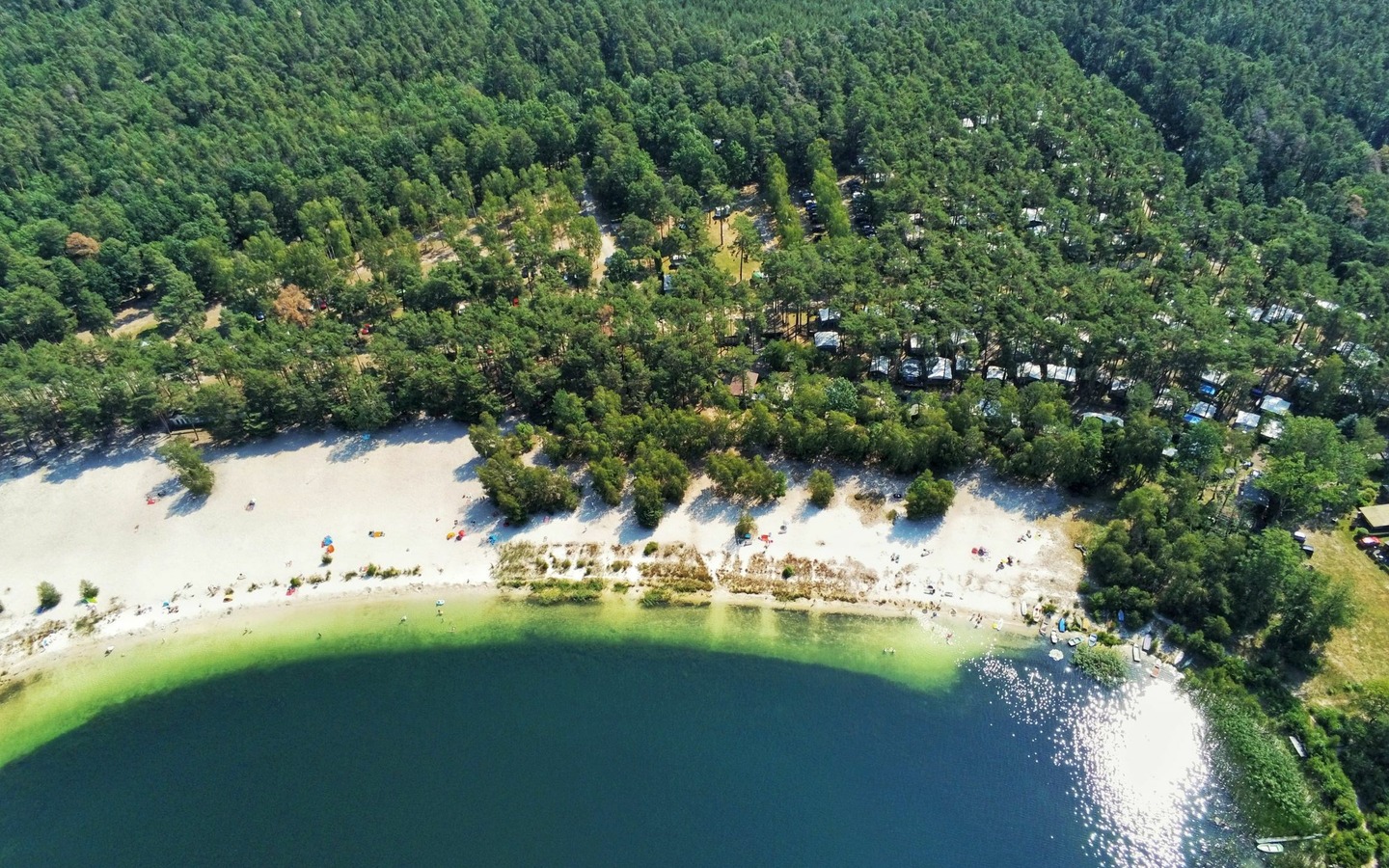 Badestrand Großsee, Foto: Lausitz360, Lizenz: Waldcamping Am Großsee