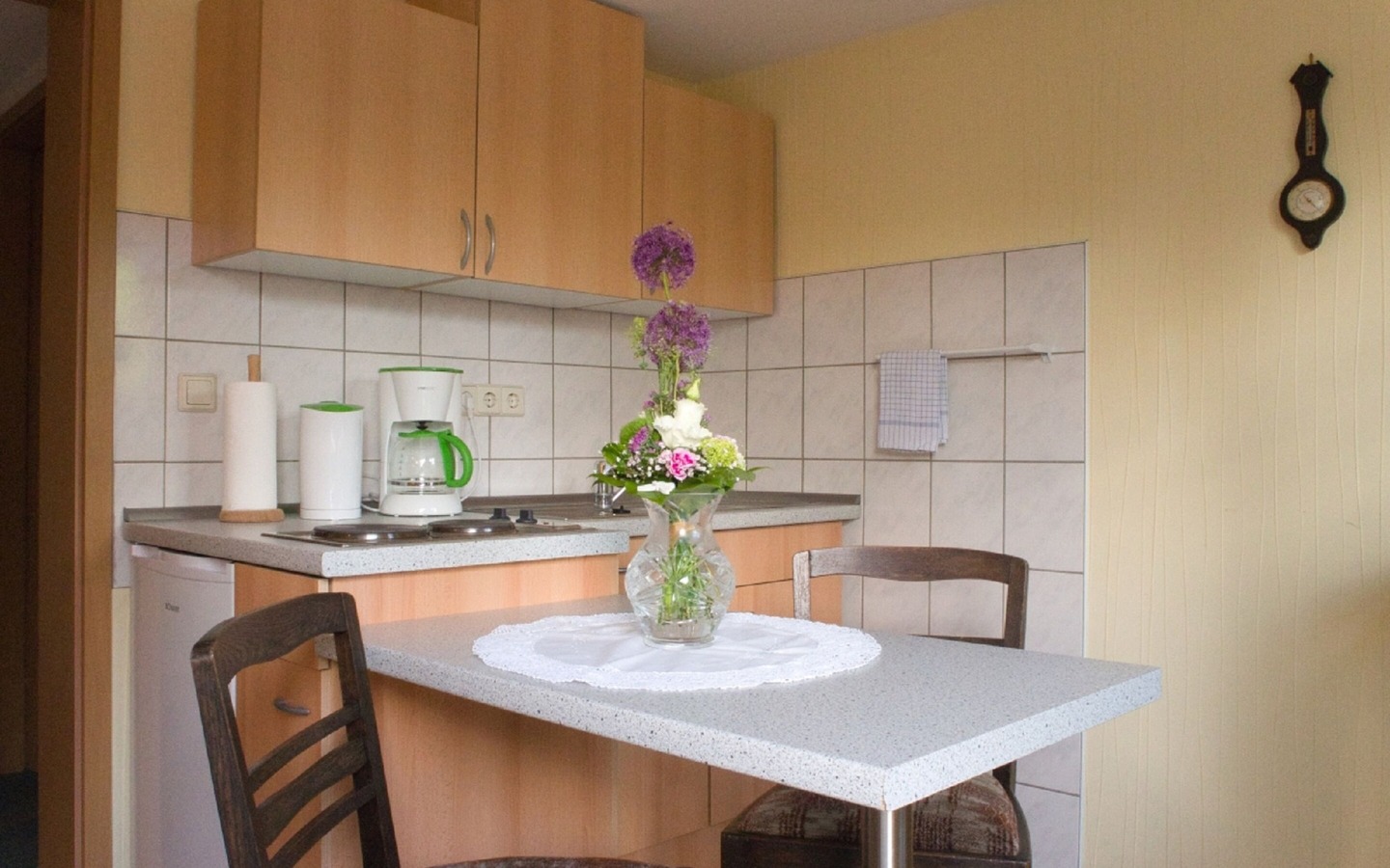 Kleine Ferienwohnung Küche, Foto: Christiane Buchan, Lizenz: Ferienwohnung Spreewaldstille