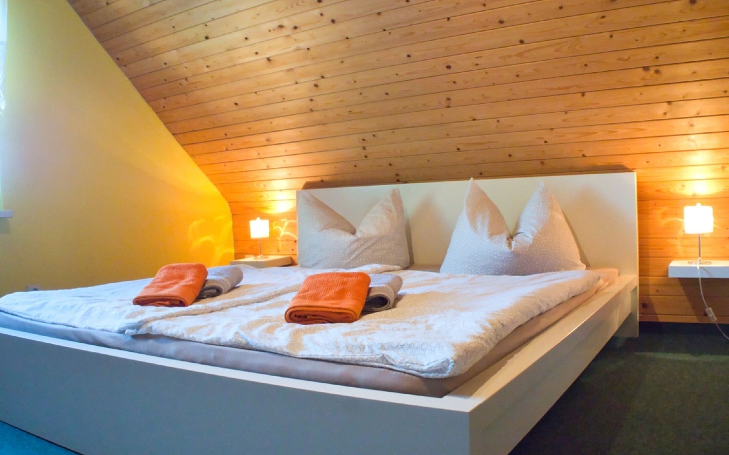 Große Ferienwohnung Schlafzimmer, Foto: Christiane Buchan, Lizenz: Ferienwohnung Spreewaldstille