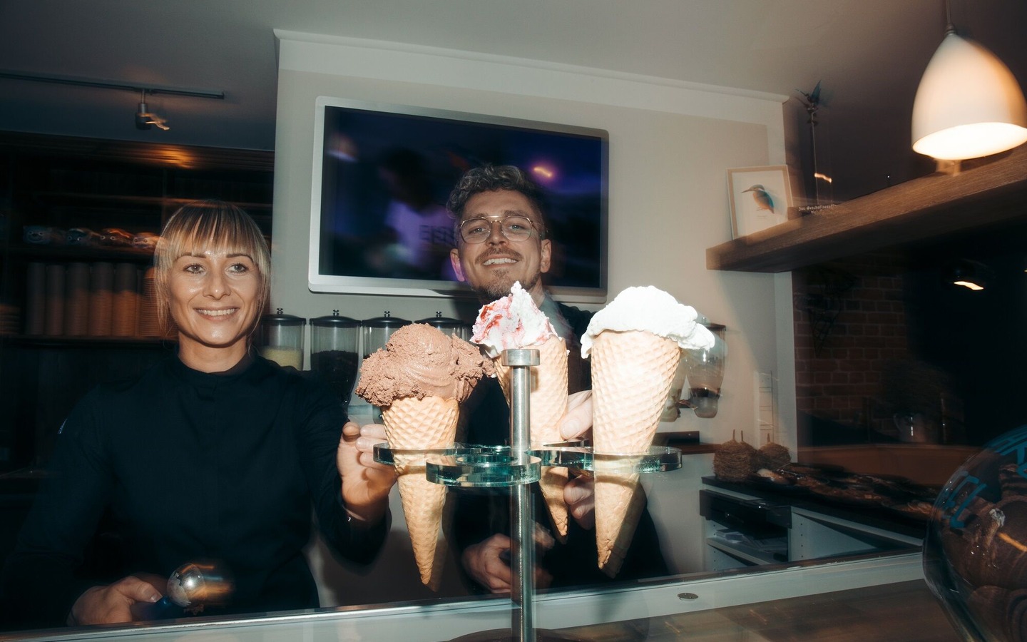 EISVOGEL Inhaber Christin und Martin, Foto: Willi Löben, Lizenz: EISVOGEL