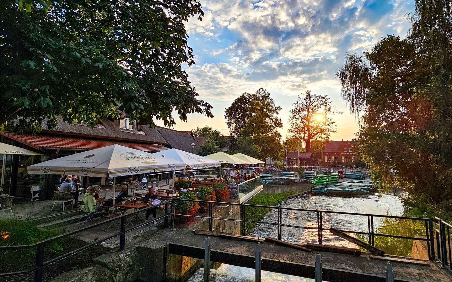 Spreehafen Burg - Blick von Brücke, Foto: Tino Meier, Lizenz: Spreehafen Burg