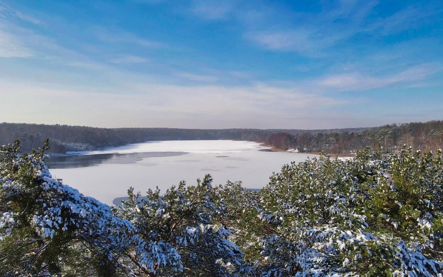 Winter am Großsee, Foto: Lausitz360, Lizenz: Waldcamping Am Großsee