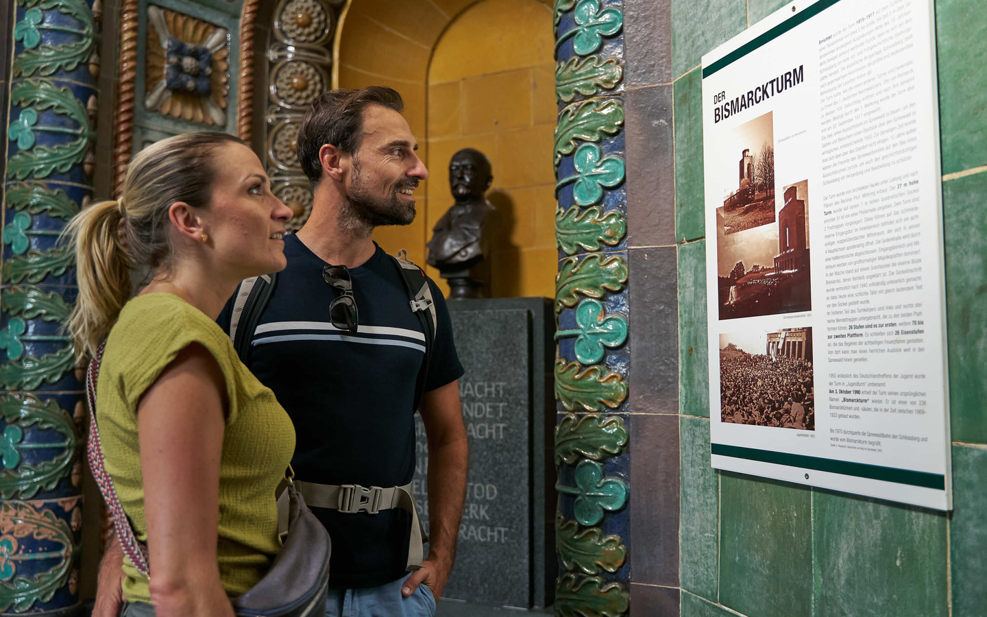 Ausstellung im Bismarckturm, Foto: Ron Petraß, Lizenz: Amt Burg (Spreewald)