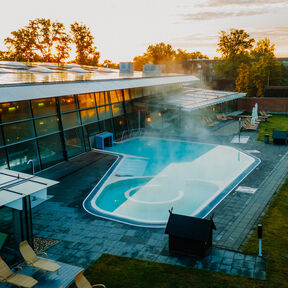Außenbereich der Spreewald Therme