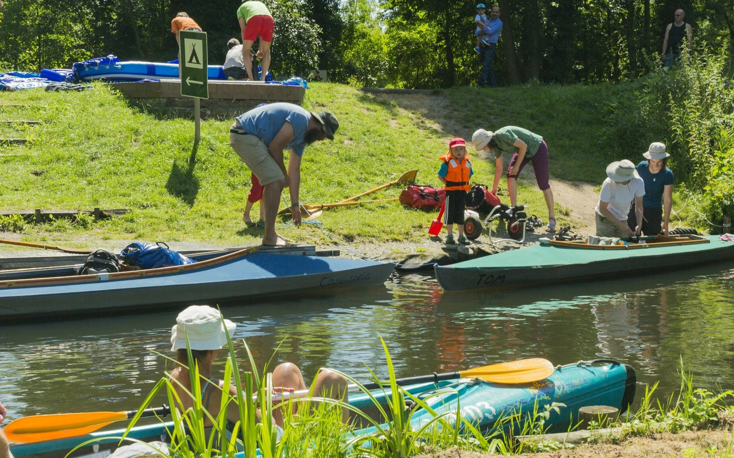 Kanuvermietung nahe dem Spreewald-Camping Lübben, Foto: Steffen Lehmann, TMB