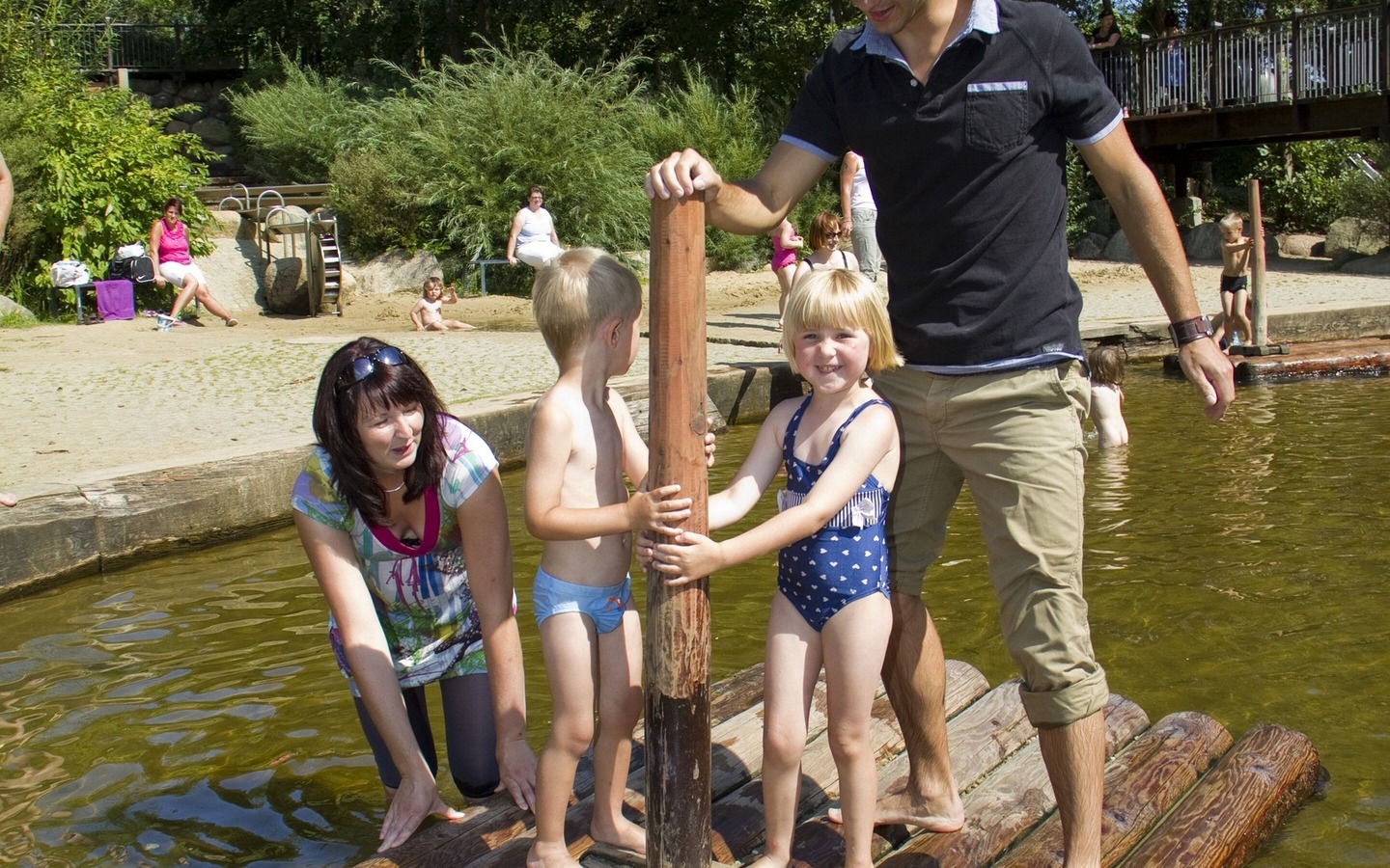 Wasserspielplatz Lübben Foto: Peter Becker