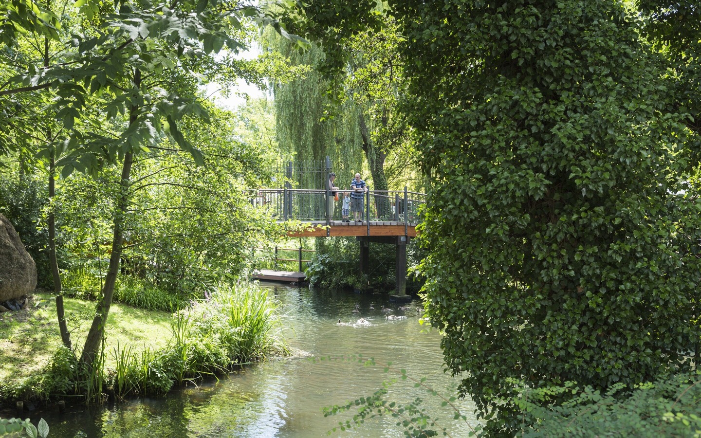 Brücke zur Schlossinsel Lübben, Foto: TMB Fotoarchiv/Steffen Lehmann